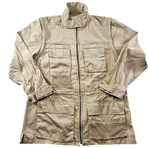 Lauren Ralph Lauren Jackets & Blazers - Vintage Lauren Ralph Lauren Jacket Womens M Beige Cotton Twill Military Zip